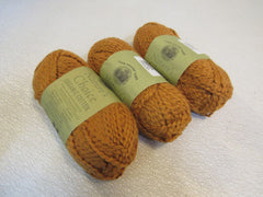 Lion Brand Yarn Natures Choice Organic Cotton Yarn Spice 3 Skeins 150 Yards Each -- New