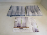 Linentalks Curtains Faux Lined Rod Pocket Printed Sheer Panels 52in x 95in Maya -- New