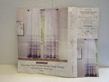 Linentalks Curtains Faux Lined Rod Pocket Printed Sheer Panels 52in x 95in Maya -- New