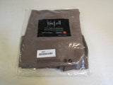 Koufall Rod Pocket Linen Curtains Set of 2 30in x 32in Chocolate Brown Polyester -- New