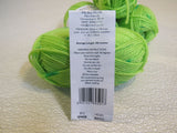Woolly Jack and Jill DK Yarn Lime/Green 3 Skeins 109 Yards Each 100% Pure Wool -- New