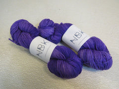NBK MCN Worsted Yarn Vixon 2 Skeins 181 Yards Each Purple -- New