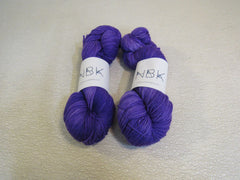 NBK MCN Worsted Yarn Vixon 2 Skeins 181 Yards Each Purple -- New