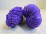 NBK MCN Worsted Yarn Vixon 2 Skeins 181 Yards Each Purple -- New