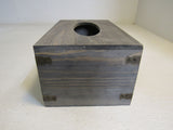 Designer Wooden Kleenex Tissue Box 10in x 6.25in x 4.5in Gray/Brown -- New