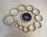 Sienghai 12 Pieces Round Cookie Cutter Set Sliver 12 sizes Metal Stainless -- New