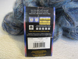 Lion Brand Yarn Midnight Mohair Yarn 7 Skeins 82 Yards Each Blue/Silver/Metallic -- New