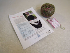 St. Elias Pagewood Farm Hand Dyed Sock Yarn 1 Ball 450 Yards Pink/Green/Brown -- New