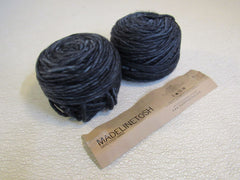 Madelinetosh ASAP Hand Dyed Yarn Fog 2 Balls 90 Yards Each Blue/Charcoal -- New