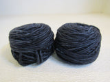 Madelinetosh ASAP Hand Dyed Yarn Fog 2 Balls 90 Yards Each Blue/Charcoal -- New