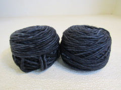 Madelinetosh ASAP Hand Dyed Yarn Fog 2 Balls 90 Yards Each Blue/Charcoal -- New