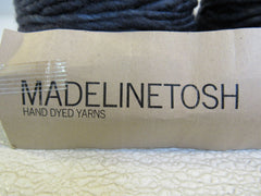 Madelinetosh ASAP Hand Dyed Yarn Fog 2 Balls 90 Yards Each Blue/Charcoal -- New