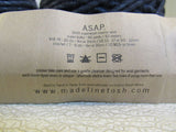 Madelinetosh ASAP Hand Dyed Yarn Fog 2 Balls 90 Yards Each Blue/Charcoal -- New