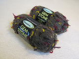 Jo-Ann Sensations Gem Stone Novelty yarn Green Gem Stone 2 Skeins 142 Yards Each -- New