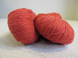 Berroco Weekend DK Yarn Coral Red 2 Skeins 268 Yards Each -- New