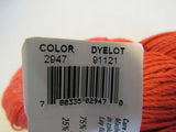 Berroco Weekend DK Yarn Coral Red 2 Skeins 268 Yards Each -- New