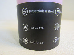 Farsea 18-oz Vacuum Insulated Water Bottle 360 Leak Proof Stainless Steel -- New