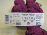 Berroco Maya Yarn Wine 6 Skeins 137 Yards Each 85% Pima Cotton 15% Baby Alpaca -- New