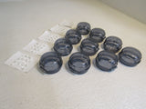 Standard Stove Knob Covers Lot of 10 Smokey Clear Gray With Adhesive Strips -- New