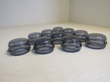 Standard Stove Knob Covers Lot of 10 Smokey Clear Gray With Adhesive Strips -- New