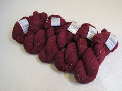 Cascade Yarns 109 Tweed LE Yarn Garnet Red Tweed 5 Skeins 109 Yards Each -- New