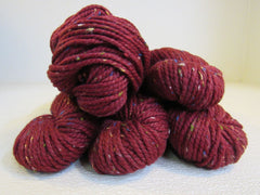 Cascade Yarns 109 Tweed LE Yarn Garnet Red Tweed 5 Skeins 109 Yards Each -- New