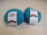 Cascade Yarns 220 Superwash Yarn Turquoise 2 Balls 220 Yards Each -- New