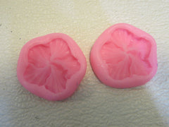 Designer Flower Molds Lot of 2 2in x 2in Pink Rubber -- New