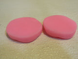 Designer Flower Molds Lot of 2 2in x 2in Pink Rubber -- New