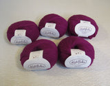 Knit Picks Capretta Yarn Fairy Tail 5 Balls 230 Yards Each Magenta -- New