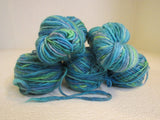 Manos Del Uruguay Clasica Handspun Kettle Dyed Yarn Green/Blue Pure Wool -- New
