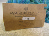 Manos Del Uruguay Clasica Handspun Kettle Dyed Yarn Green/Blue Pure Wool -- New