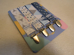 Liname Pacifer Clips Lot of 4 Multicolored 10-in Tested For Saftey -- New