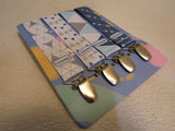 Liname Pacifer Clips Lot of 4 Multicolored 10-in Tested For Saftey -- New