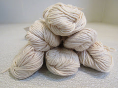 Ecobutterfly Organics Pakucho Worsted Yarn Vanilla Cream 6 Skeins 88 Yards Each -- New
