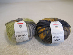 Classic Elite Yarns Liberty Wool Light Yarn Kit 2 Balls 200 Yards Each -- New