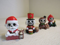 Pacific Trading Furrybones 2020 Christmas Special Edition Set of 4 4in H Ceramic -- New