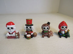 Pacific Trading Furrybones 2020 Christmas Special Edition Set of 4 4in H Ceramic -- New
