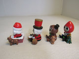 Pacific Trading Furrybones 2020 Christmas Special Edition Set of 4 4in H Ceramic -- New