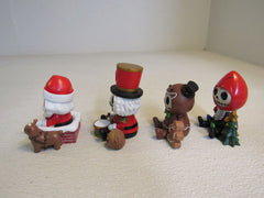 Pacific Trading Furrybones 2020 Christmas Special Edition Set of 4 4in H Ceramic -- New