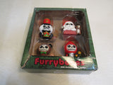 Pacific Trading Furrybones 2020 Christmas Special Edition Set of 4 4in H Ceramic -- New