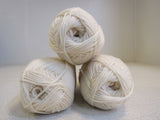 Rowan Pure Wool Superwash Worsted Yarn Crème 3 Skeins 219 Yards Each 100% Wool -- New