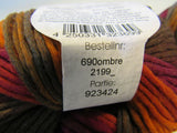 Schoppel Wolle Reggae Ombre Yarn Ombre 2 Balls 109 Yards Each -- New