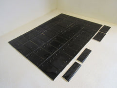 Florida Tile Subway Tile Lot of 48 6in x 3in Black Ceramic -- New
