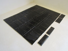 Florida Tile Subway Tile Lot of 48 6in x 3in Black Ceramic -- New