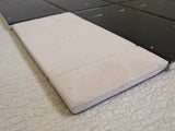 Florida Tile Subway Tile Lot of 48 6in x 3in Black Ceramic -- New