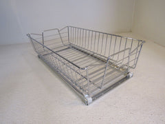 Rev-A-Shelf Wire Slideout Single Tier Basket 20-in L x 11-in W Silver/White -- New