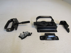 National Hardware Swinging Door Latch Heavy Duty 4.5in x 3in Black N101-576 -- New
