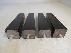 Designer Furniture Wooden Legs Lot of 4 9.25in Dark Brown Non Scratch Bottom -- New