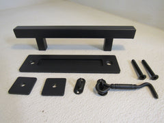 Sankeytew Barn Door Handle Black 7-1/8-in Center to Center -- New